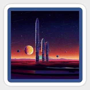 Interplanetary Spaceport Sticker